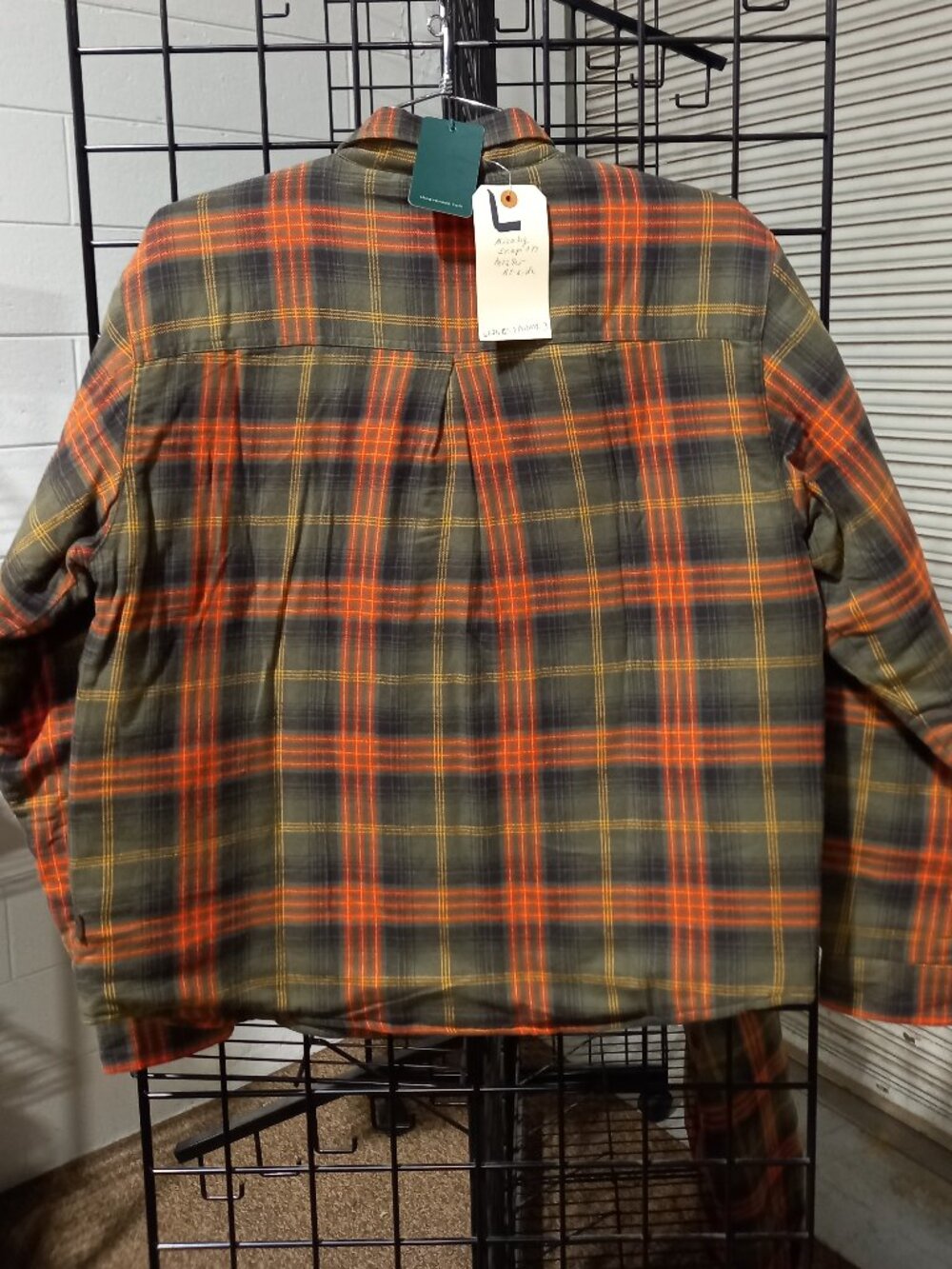 Concealed Carry Quilt Lined Shirt Jacket - Army | Large - Picture 3 of 7